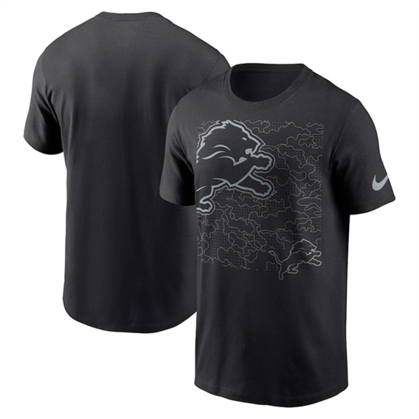 Men's Detroit Lions Black T-Shirt